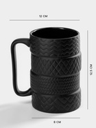 Кружка «Шины», 460 мл, керамика, чёрная - Фото 2