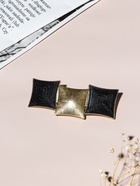 Заколка - автомат для волос «Геометрия», три квадрата, 7.5 см, тёмная эмаль - Фото 4