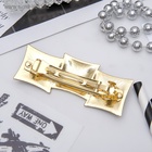 Заколка - автомат для волос «Геометрия», три квадрата, 7.5 см, тёмная эмаль - Фото 6