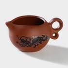 Набор для чайной церемонии керамический «Дракон», 10 предметов: 8 пиал 35 мл, чайник 200 мл, чахай 150 мл, цвет коричневый - Фото 5