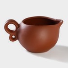Набор для чайной церемонии керамический «Дракон», 10 предметов: 8 пиал 35 мл, чайник 200 мл, чахай 150 мл, цвет коричневый - фото 4258439