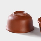 Набор для чайной церемонии «Дракон», 10 предметов: 8 пиал 35 мл, чайник 200 мл, чахай 150 мл, керамика, коричневый - Фото 6