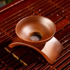 Набор для чайной церемонии керамический «Кафей», 9 предметов: 6 пиал 70 мл, чайник 300 мл, чахай 260 мл, фильтр с подставкой, цвет коричневый - Фото 3