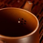 Набор для чайной церемонии керамический «Кафей», 9 предметов: 6 пиал 70 мл, чайник 300 мл, чахай 260 мл, фильтр с подставкой, цвет коричневый - Фото 7