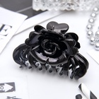 Крабик для волос «Ночка», роза, 6.8 см, матовый и глянец, МИКС - Фото 4