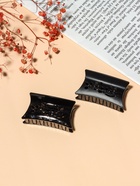 Краб для волос "Ночка" 6,8 см цветы, матовый и глянец микс (12 шт) - фото 809113125