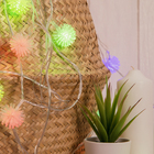 УЦЕНКА Гирлянда «Нить» 5 м с насадками «Ёжики цветные», IP20, прозрачная нить, 20 LED, свечение мульти (RG/RB), мигание, 220 В - Фото 7