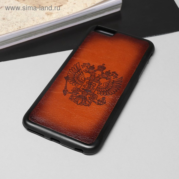 Чехол для телефона «Герб РФ», на iPhone 7 плюс, цвет коричневый - Фото 1