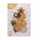 Воздушные шары, букет «Романтика», набор 14 шт., золотые - Фото 2