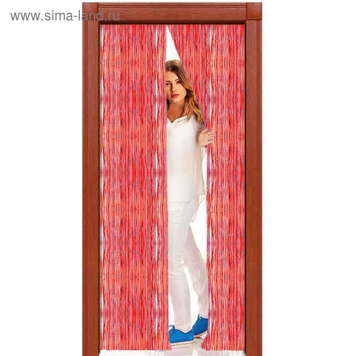 Праздничный занавес «Голография», 100х200 см, цвет красный