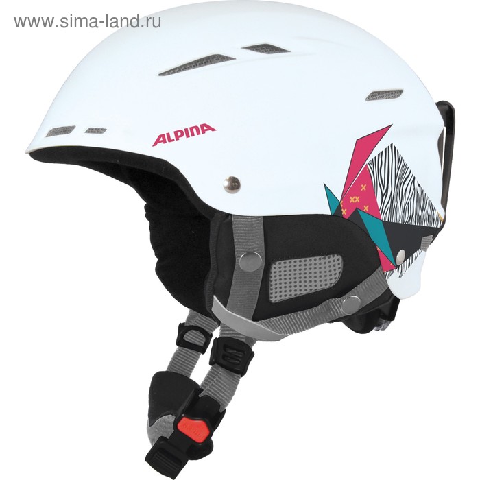 Зимний шлем Alpina 2018-19 BIOM white pink matt, обхват 58-62 см - Фото 1