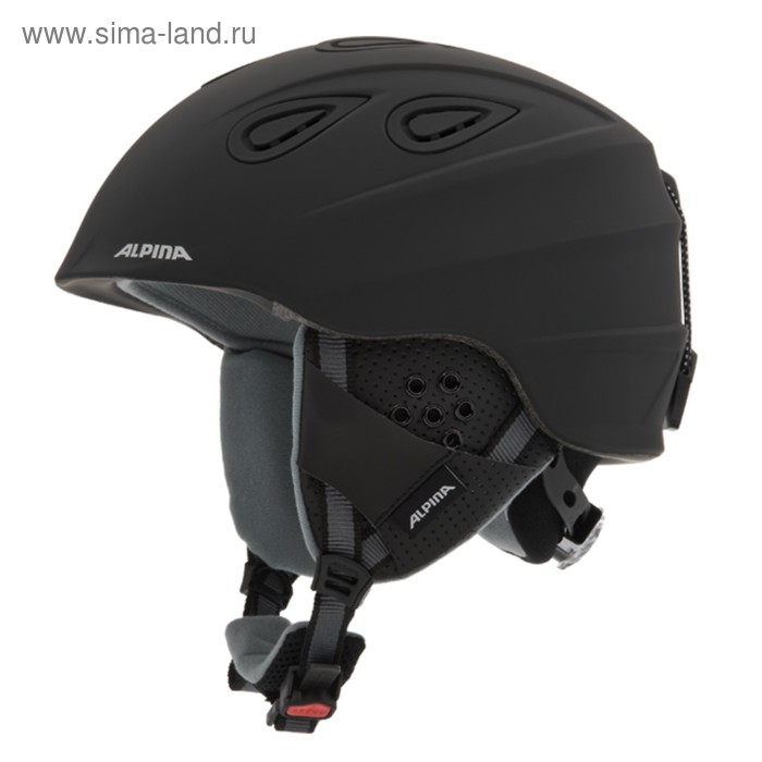 Зимний шлем Alpina 2018-19 GRAP 2.0 black matt, обхват 54-57 см - Фото 1