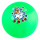 Мяч детский "Овечка" 9 см, цвета МИКС - Фото 2