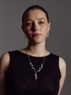 Набор 2 предмета: серьги, колье «Изумление» ветвь, цвет белый в золоте, 42 см 3723851