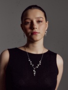 Набор 2 предмета: серьги, колье «Изумление», ветвь, белый в золоте, 42 см - Фото 3