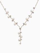 Набор 2 предмета: серьги, колье «Изумление», ветвь, белый в золоте, 42 см - Фото 4