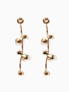 Набор 2 предмета: серьги, колье «Изумление», ветвь, белый в золоте, 42 см - Фото 6