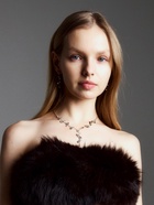 Набор 2 предмета: серьги, колье «Изумление», цветение, белый в золоте, 42 см - Фото 1