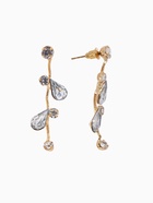 Набор 2 предмета: серьги, колье «Изумление», цветение, белый в золоте, 42 см - Фото 3