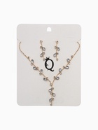 Набор 2 предмета: серьги, колье «Изумление», цветение, белый в золоте, 42 см - Фото 6