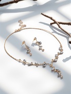 Набор 2 предмета: серьги, колье «Изумление», цветение, белый в золоте, 42 см - Фото 7