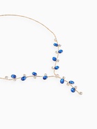 Набор 2 предмета: серьги, колье «Изумление» цветение, цвет сине-белый в золоте, 42 см - Фото 3