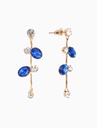 Набор 2 предмета: серьги, колье «Изумление» цветение, цвет сине-белый в золоте, 42 см - Фото 4