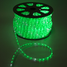 Световой шнур Luazon Lighting 13 мм, IP65, 100 м, 36 LED/м, 220 В, 2W, мерцание, свечение зелёное - фото 3722812