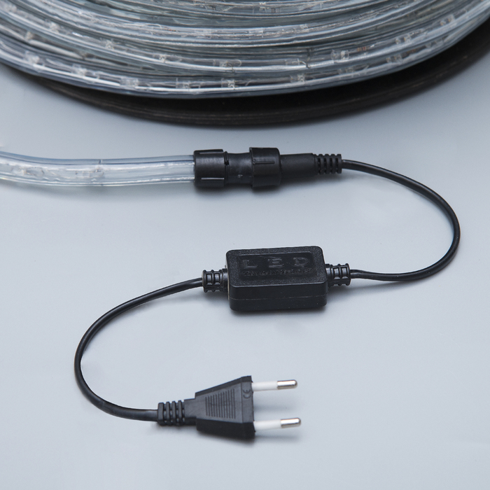 Световой шнур Luazon Lighting 13 мм, IP65, 100 м, 36 LED/м, 220 В, 2W, мерцание, свечение тёплое белое - фото 1905510676