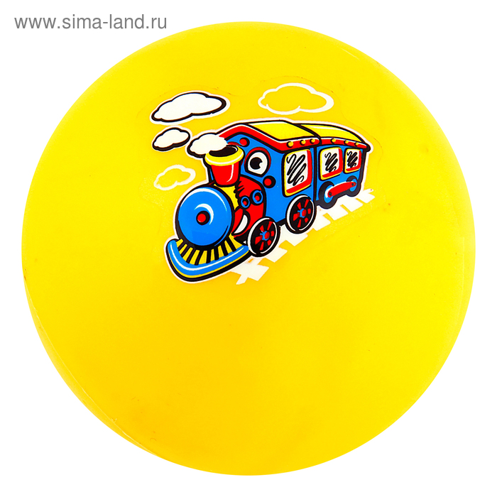 Мяч детский «Паровозик», d=9 см, цвета МИКС - Фото 1