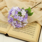 Цветы искусственные "Герань" 8*26 см, бело-сиреневый - Фото 1