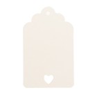 Бирка картон "Нежность с сердечком" двусторонняя 8х5 см - Фото 1