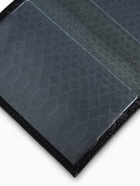 Обложка для паспорта, натуральная кожа, питон, чёрная - Фото 3