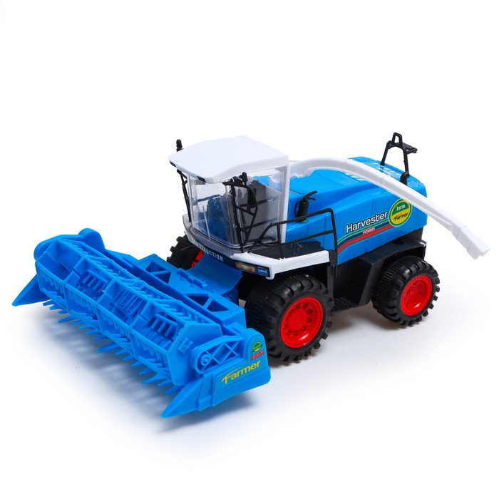 Трактор инерционный «Комбайн», с прицепом, цвет МИКС - фото 1880431114