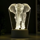 Светильник "Слон" LED белый от сети 9,5х12,5х19см RISALUX - Фото 4