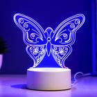 Светильник "Бабочка" LED RGB от сети 9,5х15х16см RISALUX - Фото 3