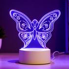 Светильник "Бабочка" LED RGB от сети 9,5х15х16см RISALUX - Фото 4