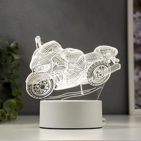 Светильник декоративный ночник подарочный «Мотоцикл» 14*16см
