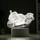 Светильник "Гоночный мотоцикл" LED белый от сети 9,5х16х14 см RISALUX - фото 8425155
