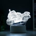 Светильник «Гоночный мотоцикл» LED белый от сети 9.5×16×14 см RISALUX - Фото 5
