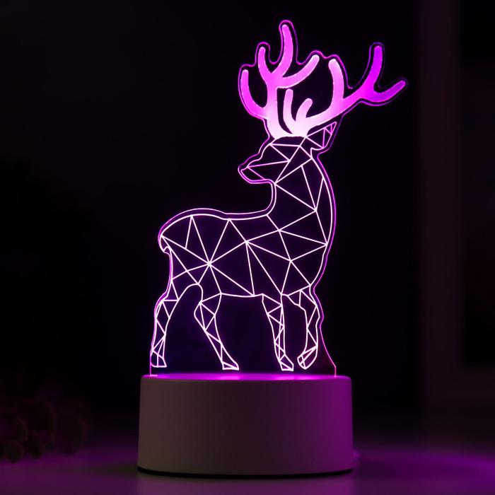 Лед олень. 3d-светильник "олень" (НС-153). 3d светильник Курома. Светодиодный светильник олень. 3d светильник олень.