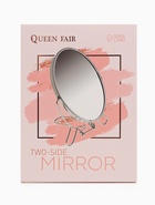 Зеркало настольное, с увеличением х2, настенное, двустороннее, 17×24 см, (13.5×19 см), металлическое - Фото 3