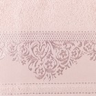 Комлпект махровых полотенец «Yasemin» 30х50,50х90,70х130 см, цвет пудровый - Фото 3