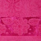 Полотенце махровое "Florans" 30х50 см, розовый 450 г/м2, бамбук 100 % - Фото 2