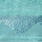 Полотенце махровое махровое "Yasemin" 30х50 см, морская волна, в коробке, 420 г/м2,100% хл.   391290 - Фото 3