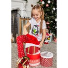 Пижама для девочки: джемпер и брюки KAFTAN «Хочу подарков», 3–4 года, размер 30 - Фото 4