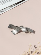 Заколка - автомат для волос «Либерти», пересечения, 7 см, серебро - Фото 2