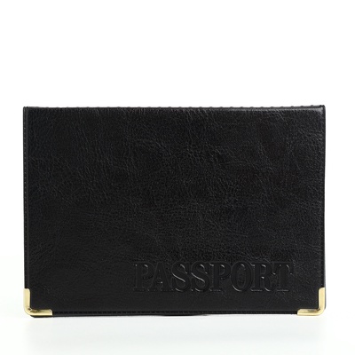 Обложка для паспорта, чёрная