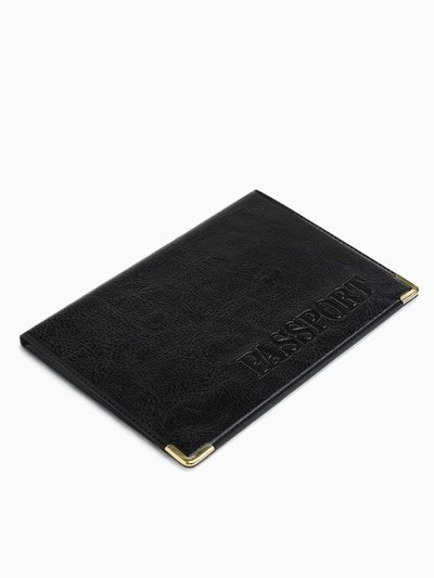 Обложка для паспорта, чёрная