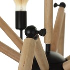 Люстра "Краб-дерево" 12х60Вт Е27 черный 80х80х100см - Фото 6